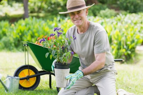 First aid kit and incident reporting forms for garden maintenance teams